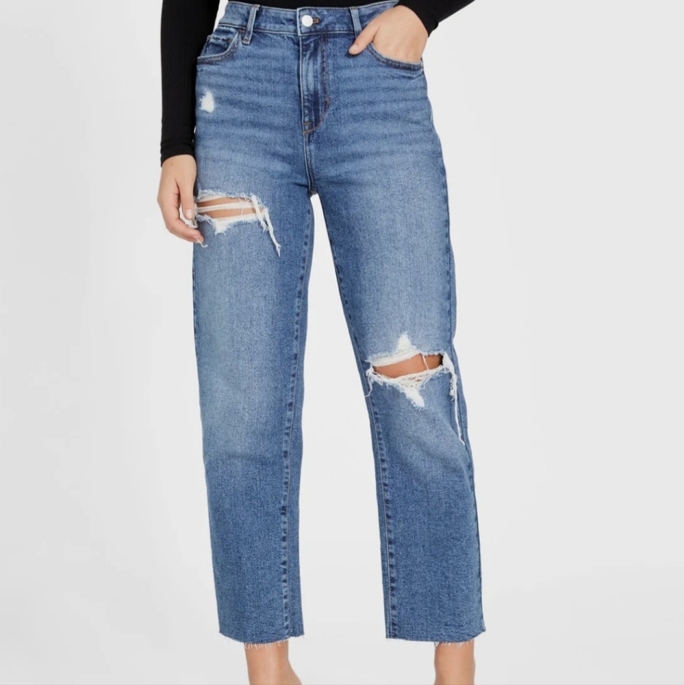 NEW Womans GUESS HR straight leg jeans 30 in